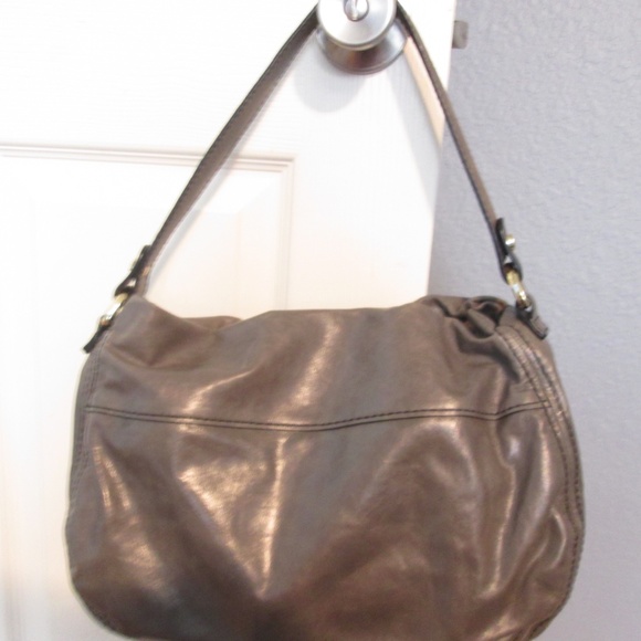 Coccinelle Gray Leather Bag - Picture 3 of 12